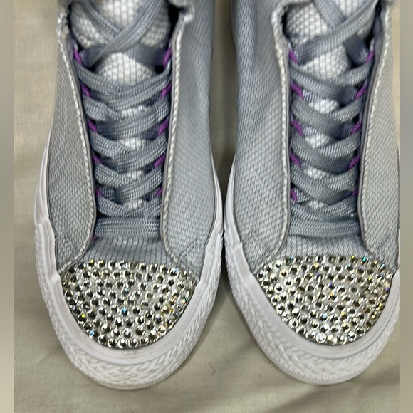 Converse Chuck Taylor Selene Shield Sneakers | Size 7 | Custom Rhinestone Toe - Picture 2 of 7